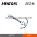 Zinc alloy chrome plated bag hanger hook